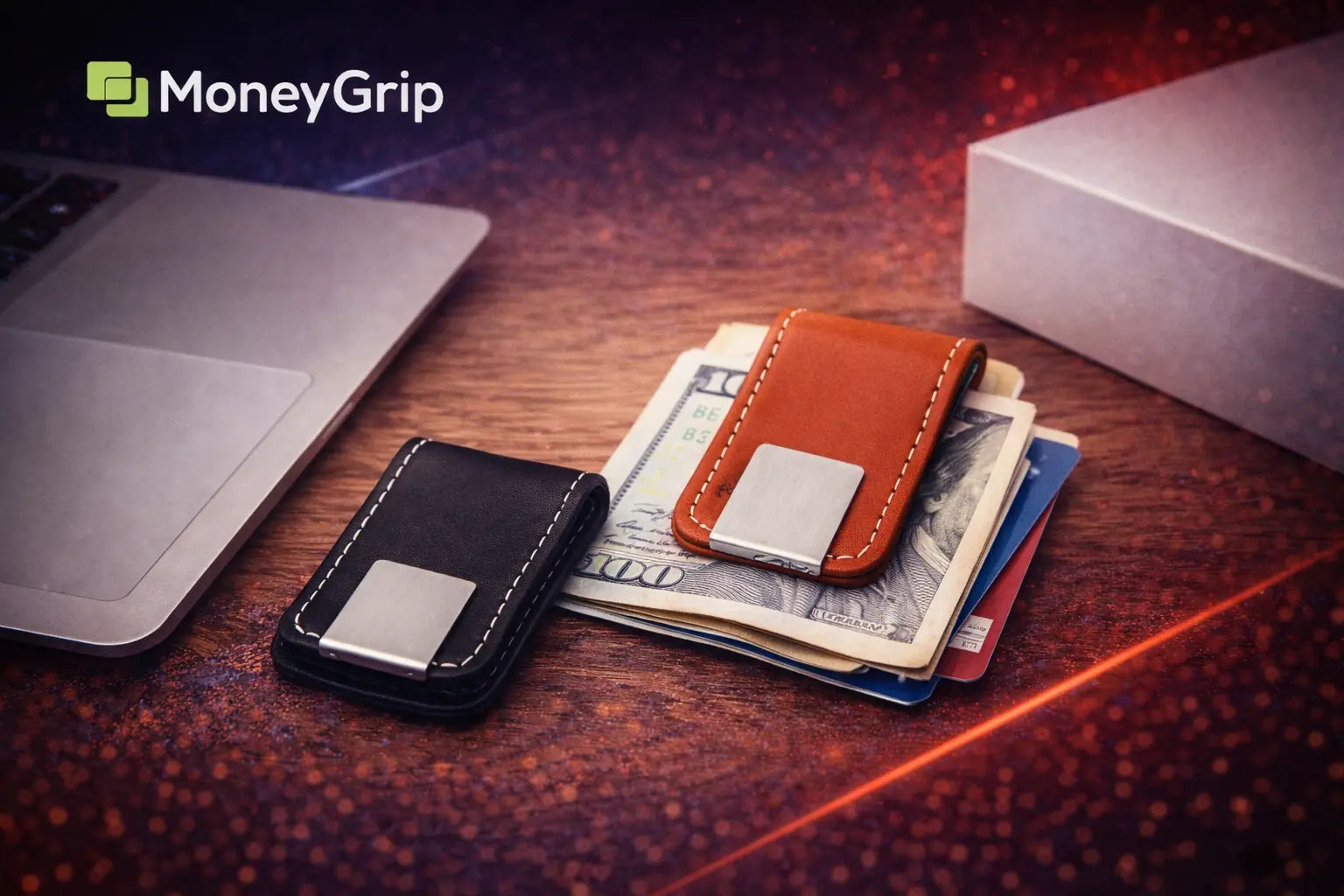 PU Leather Magnetic Money Clip Wallet MoneyGrip