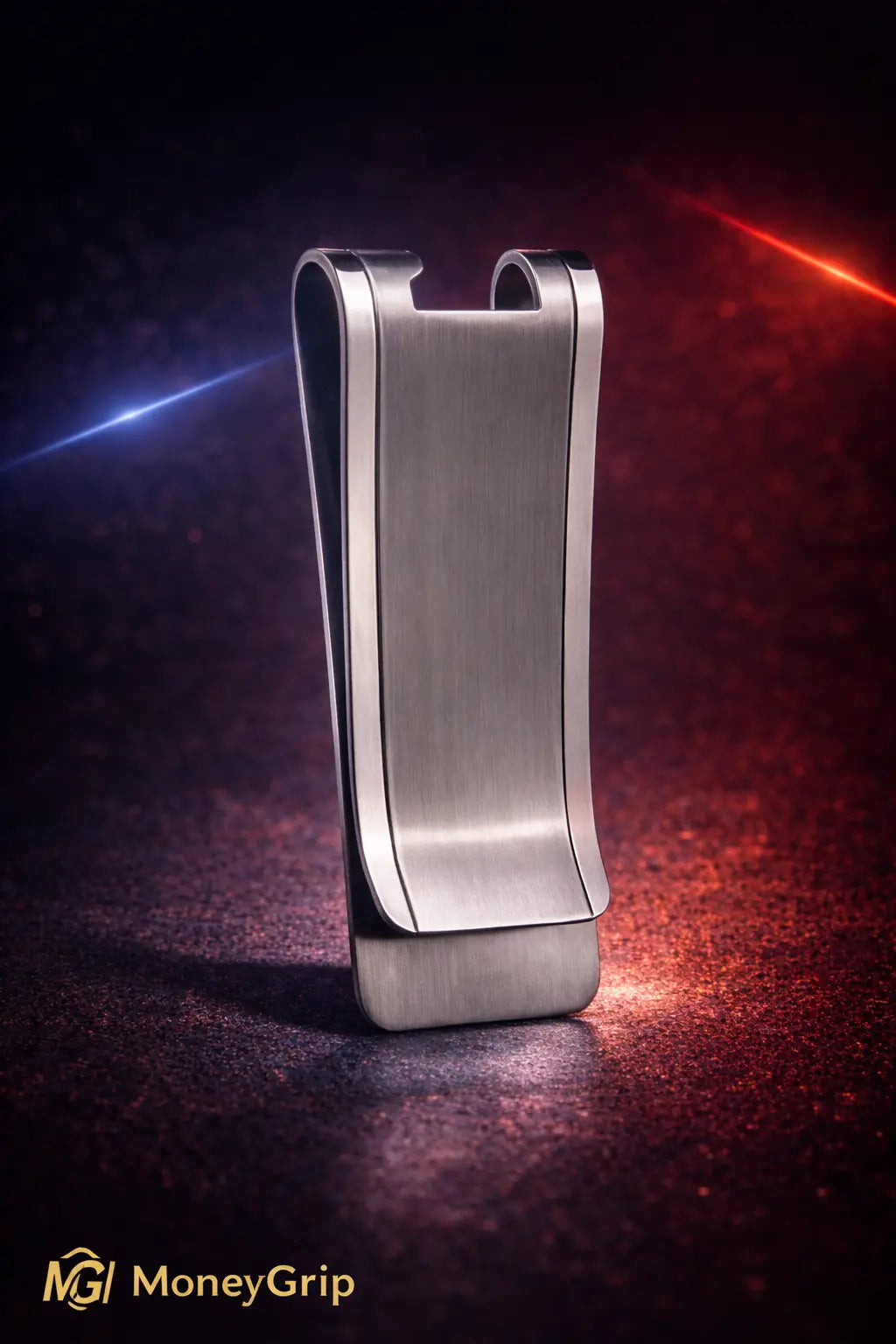 Solid Titanium Money Clip – Slim Minimalist Cash & Card Holder (EDC) MoneyGrip