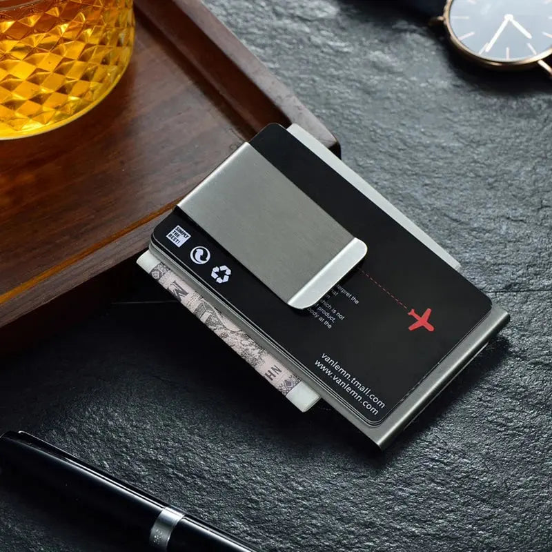 MoneyGrip Money Clip Wallet – Slim Minimalist Cash & Card Holder for Men & Women MoneyGrip