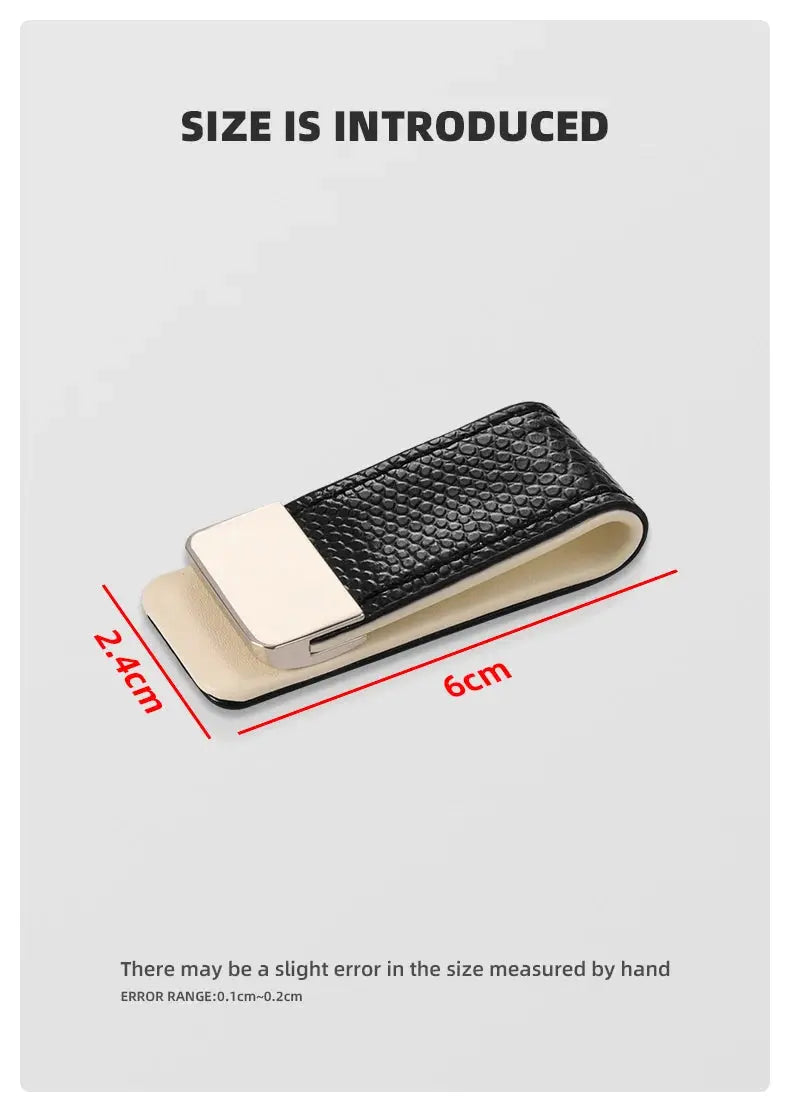 Custom Lettering Leather Money Clip (Slim Card + Cash Holder) MoneyGrip