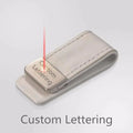Custom Lettering Leather Money Clip (Slim Card + Cash Holder) MoneyGrip
