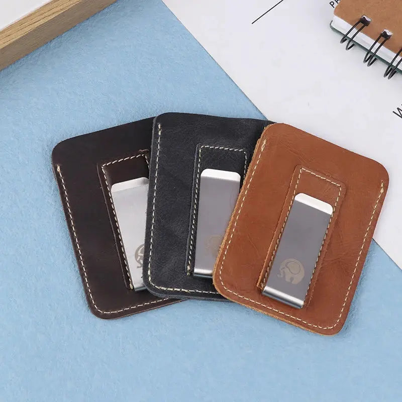 Slim Leather Money Clip (PU Leather) MoneyGrip