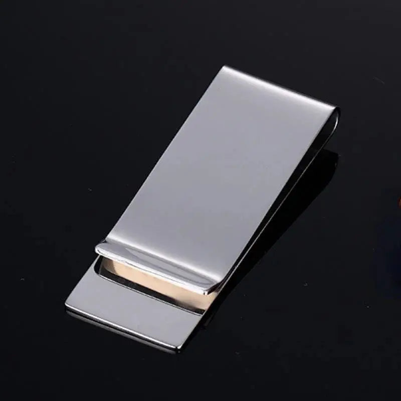 MoneyGrip Titanium Steel Money Clip – Slim Cash & Card Holder (Emblem Design) MoneyGrip