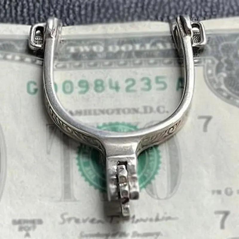 Retro Stainless Steel Money Clip – Vintage Cash Clamp & Card Holder (Minimalist Wallet) MoneyGrip