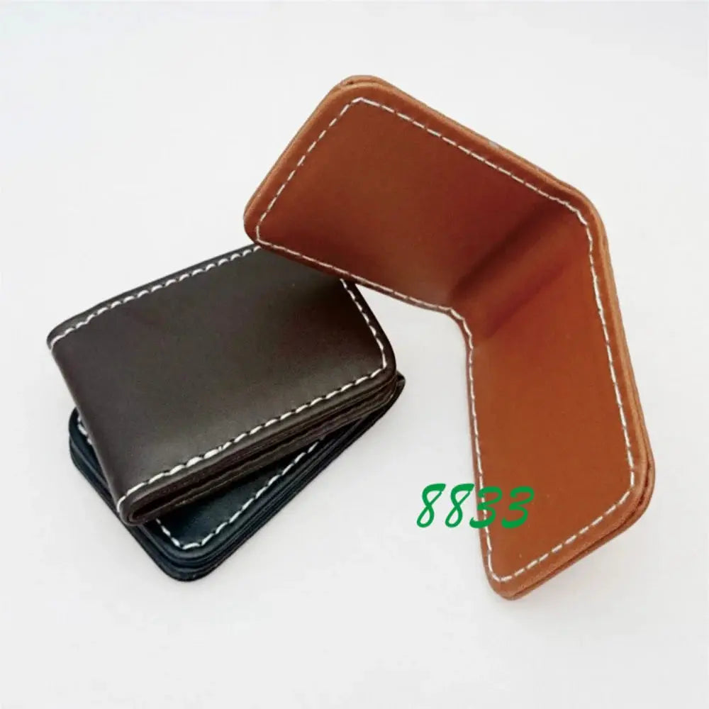 Slim Leather Money Clip Wallet – Card Holder & Cash Clip (Microfiber Synthetic Leather) MoneyGrip