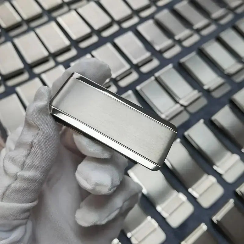 Solid Titanium Money Clip – Slim Minimalist Cash & Card Holder (EDC) MoneyGrip