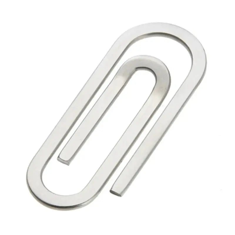 Money Clips Creative Stainless Steel Metal Paper Clip Holder Folder Banknote Hot Sale Clip Silver 2023 New MoneyGrip
