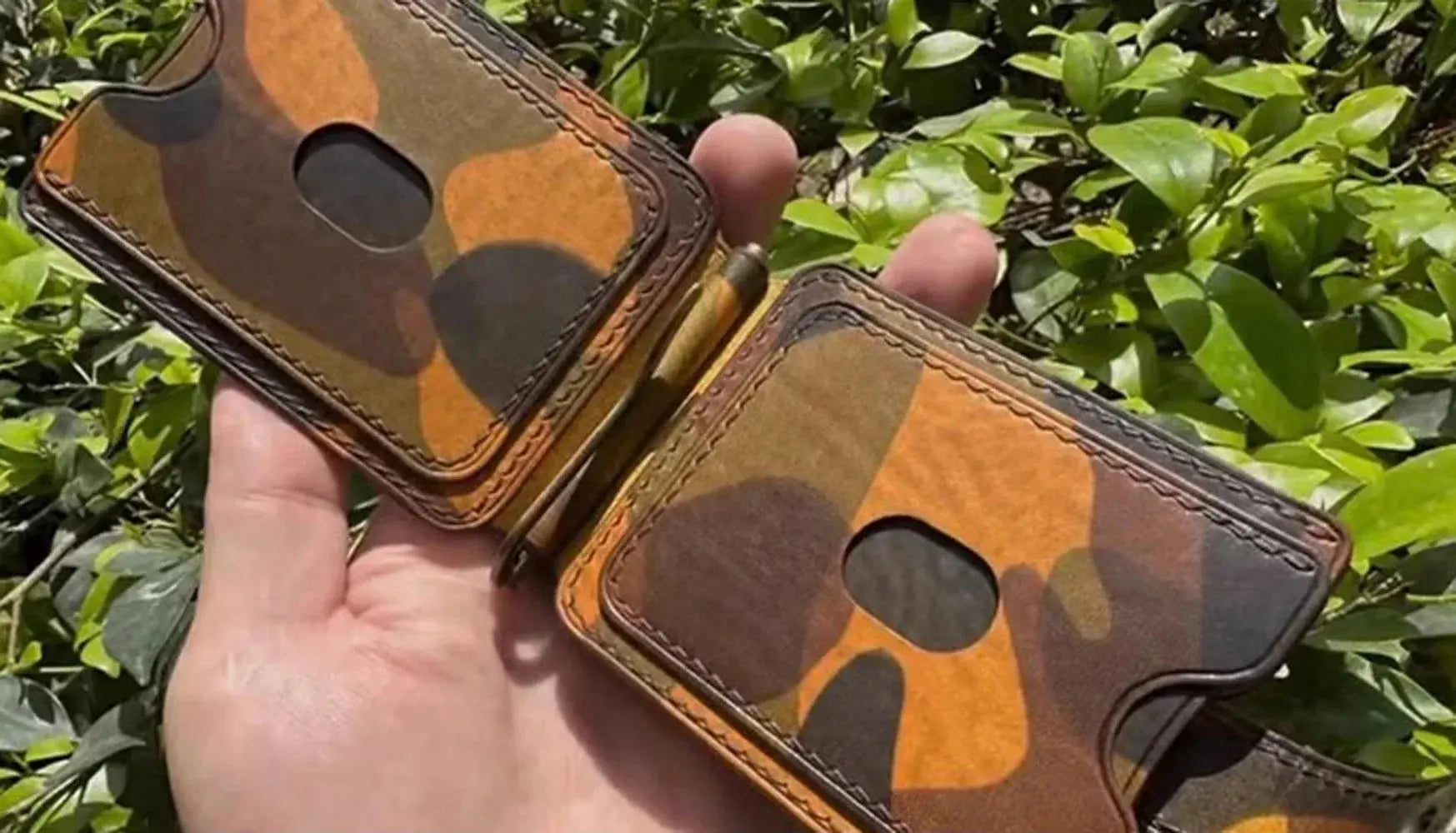 money clip cardholder  wood cutting dies leather craft knife mold cutter MoneyGrip