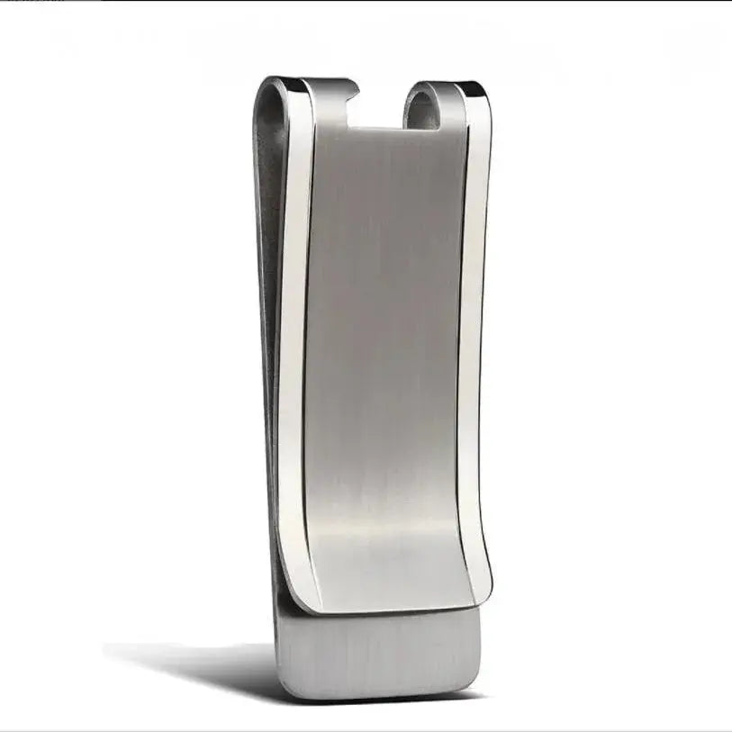 Solid Titanium Money Clip – Slim Minimalist Cash & Card Holder (EDC) MoneyGrip
