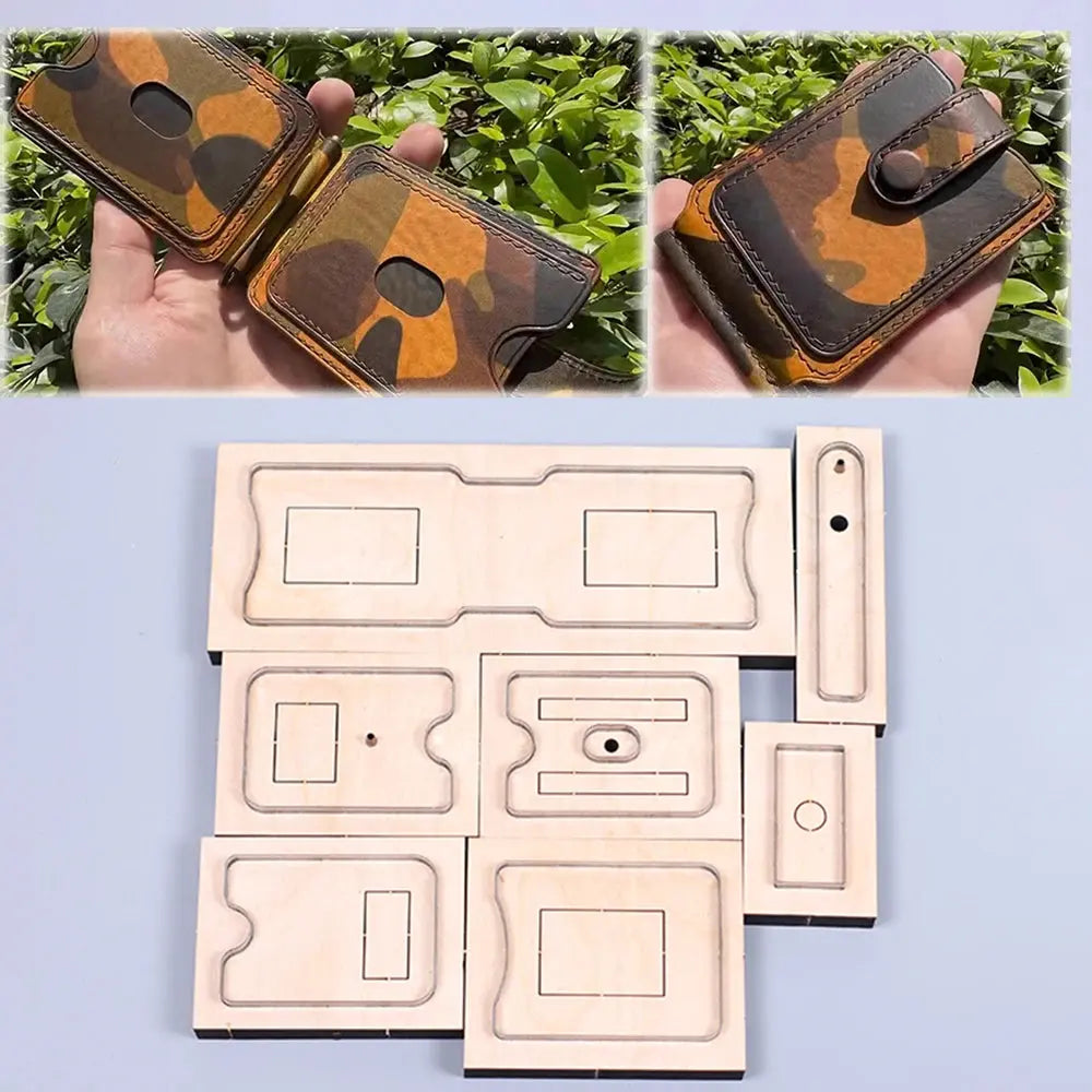 money clip cardholder  wood cutting dies leather craft knife mold cutter MoneyGrip