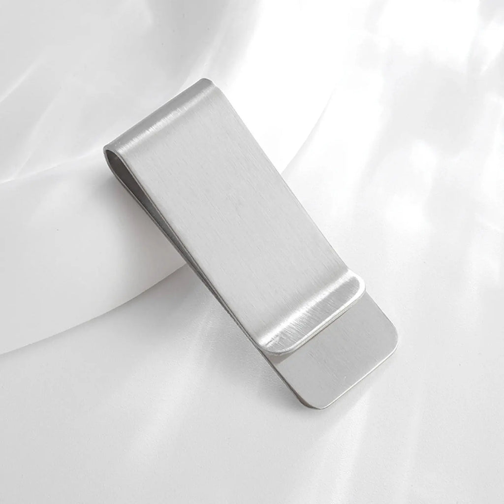 MoneyGrip Custom Stainless Steel Money Clip – Slim Cash & Card Holder (4 Colors) MoneyGrip