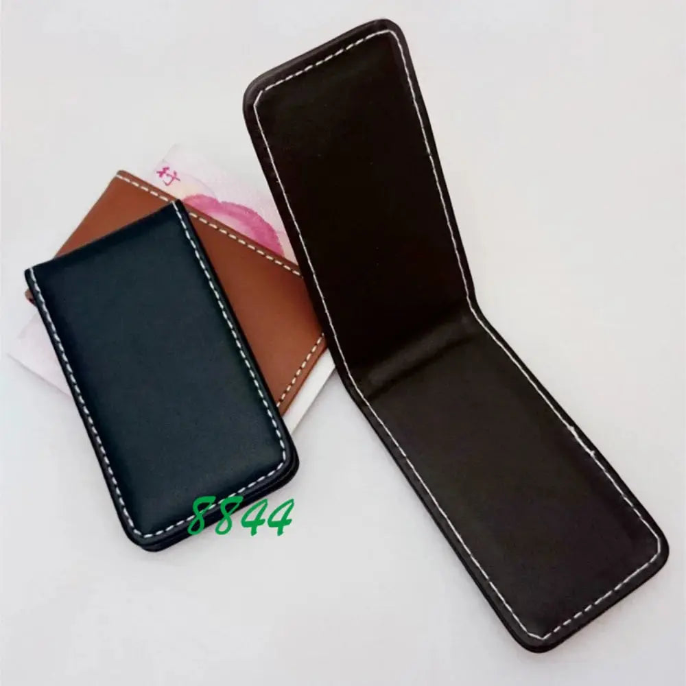 Slim Leather Money Clip Wallet – Card Holder & Cash Clip (Microfiber Synthetic Leather) MoneyGrip
