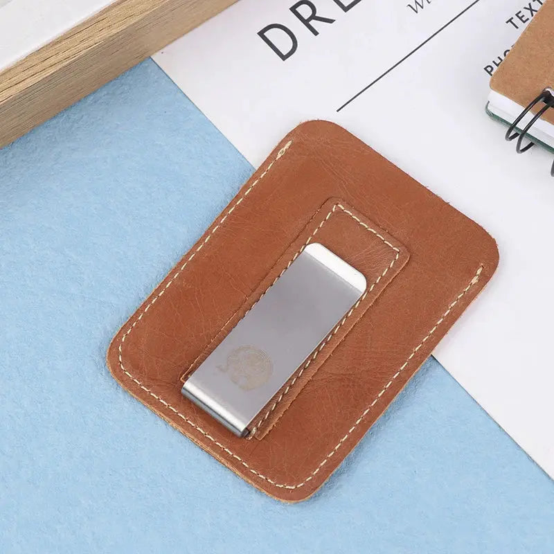 Slim Leather Money Clip (PU Leather) MoneyGrip