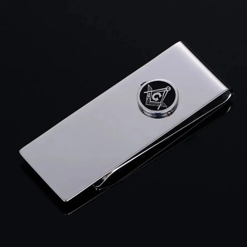 MoneyGrip Titanium Steel Money Clip – Slim Cash & Card Holder (Emblem Design) MoneyGrip