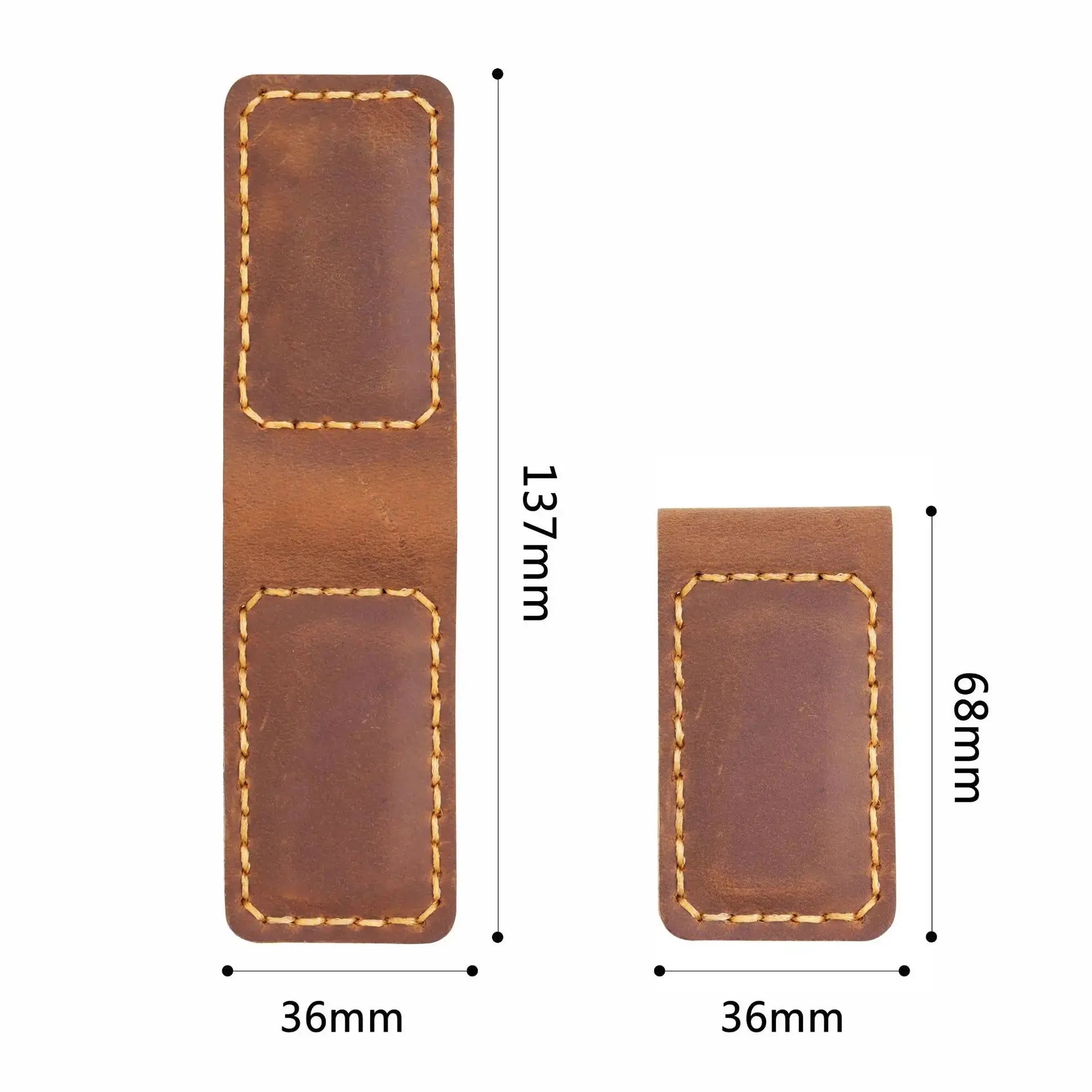Genuine Leather Magnetic Money Clip Wallet – Slim Front Pocket Cash & Card Holder MoneyGrip