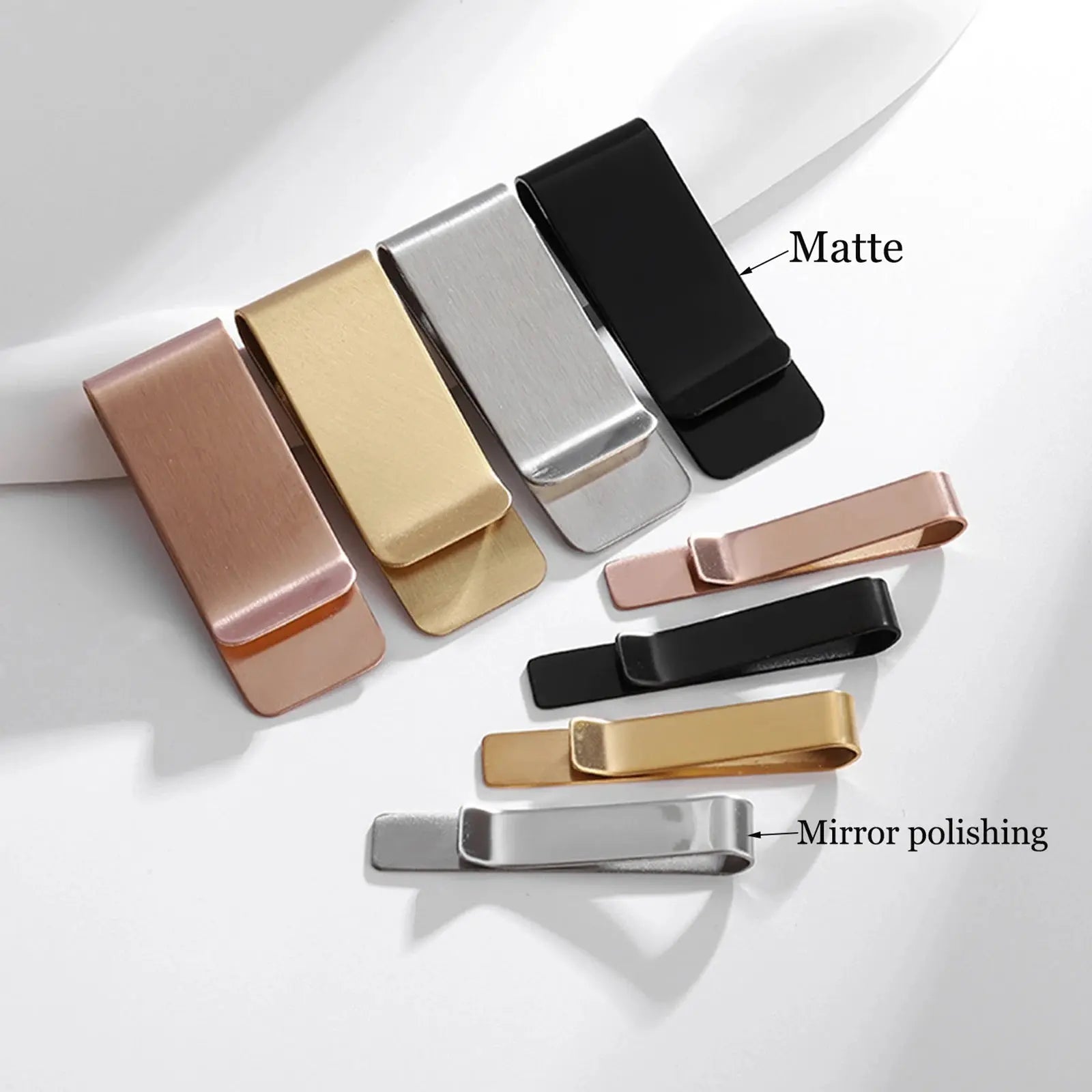 MoneyGrip Custom Stainless Steel Money Clip – Slim Cash & Card Holder (4 Colors) MoneyGrip