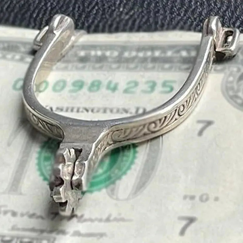 Retro Stainless Steel Money Clip – Vintage Cash Clamp & Card Holder (Minimalist Wallet) MoneyGrip