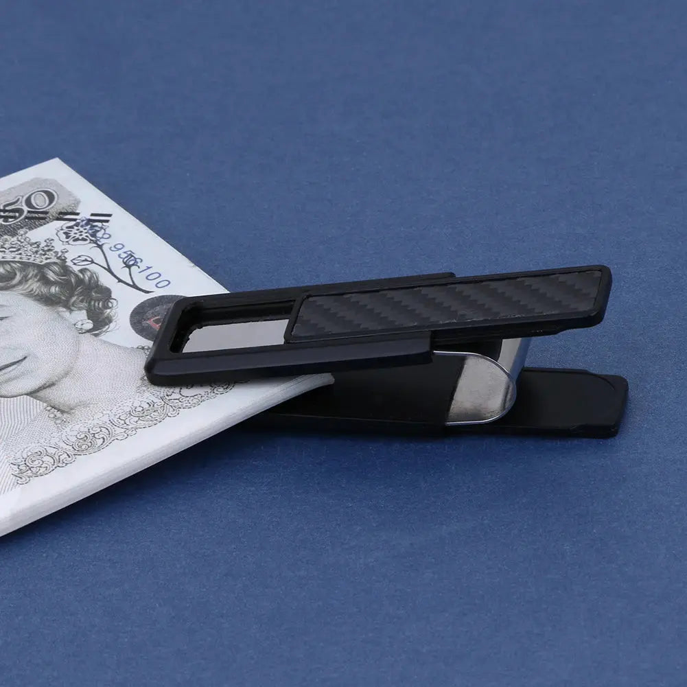 MoneyGrip Carbon Fiber Money Clip – Slim Minimalist Cash & Card Holder MoneyGrip